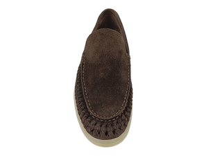 Mocasines de Gamuza para Hombre, Punta Redonda, Entresuela Acolchada de EVA, Suela de Goma, Color Marrón Sólido, para Todas las Temporadas - Product Image 4