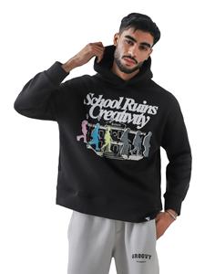 Sweat à capuche de haute qualité avec logo personnalisé, sublimation, imperméable, coupe-vent, écologique, en polaire 380g, mélange polyester/coton, pull d'hiver - Product Image 2