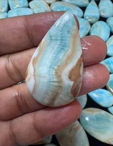Piedra de Calcita Caribeña en Forma de Palma, Decorativa, para Joyería y Otras Manualidades, Venta Caliente - Product Image 1