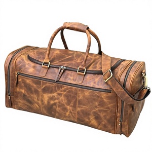 Bolsos de Mano Unisex de Cuero Genuino para Exteriores, Personalizados OEM ODM, Estilo Vintage a la Moda, Producción al por Mayor, para Camping y Viajes - Product Image 2