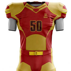 Vêtements de sport pour hommes, uniforme de football américain, vente chaude, haute qualité, imprimé, 100% polyester, respirant, durable - Product Image 4