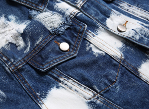 Veste en jean classique décontractée pour homme, style urbain, dernière collection, avec col montant, modèle 2026, très tendance - Product Image 2