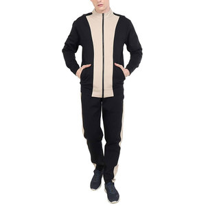 Survêtement Homme Color Block avec Fermeture Éclair Intégrale, Col Montant, Décontracté, Poches Latérales, en Polyester et Coton, 2026 - Product Image 1