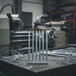 สกรูเกลียวบางส่วนหัวหกเหลี่ยมเหล็กกล้าคาร์บอนชุบสังกะสี คลาส 4.8 และ 6.8 ขนาด M6-M12 เมตริก/นิ้ว มาตรฐาน DIN/ANSI รุ่น PDC 13 - Product Image 1