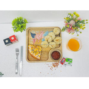 ถาดเสิร์ฟไม้พิมพ์ลายหรูหราคุณสมบัติตกแต่งขนาดใหญ่สำหรับบ้านโรงแรมโซลูชันการจัดเลี้ยงจากอินเดีย - Product Image 4