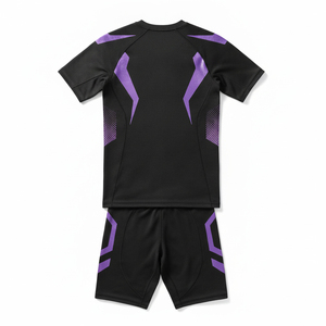 Ensemble de survêtement de sport en spandex de haute qualité, compression, fabrication OEM directe, vêtements de sport ajustés pour la course et la musculation - Product Image 3