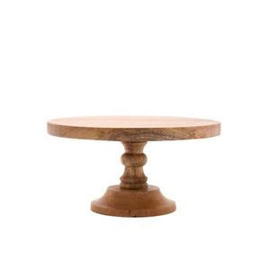 Base Redonda de Madera para Pastel con Base Resistente para Exhibición en Panadería y Centro de Mesa para Fiestas - Product Image 2