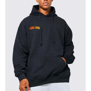 Nouvelle Arrivée 2026 – Sweats à Capuche Homme Oversize Bleu Marine Foncé en Coton 100% à Manches Longues Style Urbain – Prix de Gros - Product Image 4