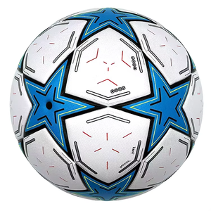 Ballon de football en cuir PU OEM léger, pour entraînement et match, matériau durable, logo personnalisé disponible, vente en gros en vrac directement de l'usine - Product Image 6