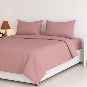 Drap de lit en coton pur 300 TC rose blush, sensation de luxe, pour chambre à coucher, hôtel ou usage domestique, disponible au meilleur prix du marché. - Product Image 3