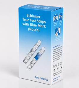 แผ่นทดสอบน้ำตาชนิด Schirmer พร้อมรอยบากสีน้ำเงิน บรรจุ 100 แผ่น สำหรับประเมินภาวะตาแห้ง - Product Image 2