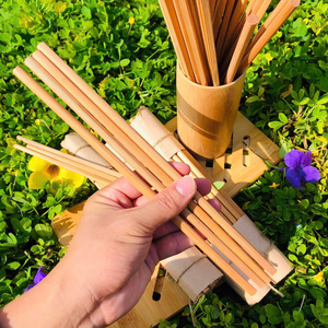 Premium <b>Reusable</b> Bamboo <b>Chopsticks</b> Handcrafted Natural Wood <b>Chopsticks</b> Eco-Friendly Durable Tableware for Home - Product Image 5