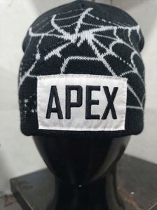 Men's Black Beanie <b>Hat</b> With <b>White</b> Spider Beanie <b>Hat</b> Knit Cuffed Winter Cap Unisex Streetwear Skull Cap Custom Logo Wholesale - Product Image 5