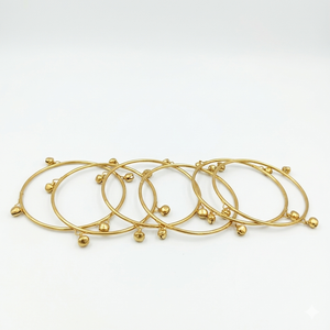 Elegant <b>Gold</b> Plated Kashmiri <b>Bangles</b> <b>Set</b> of 6 Multi Size Combo Ethnic Jewelry for Women 2.4 2.6 and 2.8 ( 8 pieces in a <b>set</b> ) - Product Image 3