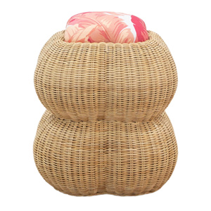 Silla Decorativa de Ratán Escultural Única, Pieza Decorativa de Mimbre Tejida a Mano, Mueble Natural Ecológico, Compacto y Duradero - Product Image 2