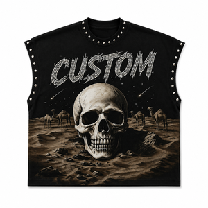 Glory Custom <b>Rhinestone</b> Graphic Print Tank <b>Top</b> New Trendy Style Sleeveless T Shirt For Unisex Comfort Wear - Product Image 1