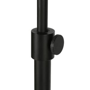 Lampe sur pied élégante en métal blanc avec abat-jour en lin pour les intérieurs minimalistes - Product Image 2