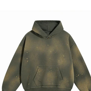 2026 Men's Over-sized <b>Tie</b> <b>Dye</b> <b>Hoodie</b> 100% Cotton Pullover Gradient Color Pocket Design Regular Fit Casual Style <b>Hoodie</b> For Sale - Product Image 2