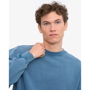 Sudadera Casual Oversize de Algodón Grueso con Forro Polar, Estilo Urbano, de Manga Larga, Tejido French Terry, para Invierno - Product Image 2