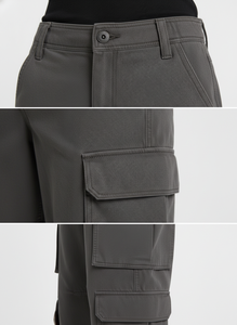 Pantalones Cargo Casuales para Mujer - Diseño Cómodo de Cintura Alta y Pierna Ancha con Bolsillos Funcionales - Product Image 5