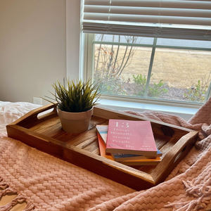 Bandeja de Madera Artesanal Premium con Acabado Natural, Diseño Rectangular para Decoración de Mesa de Centro en Hoteles, Restaurantes y Hogares, Venta al Por Mayor - Product Image 5