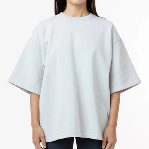 เสื้อยืดสตรีทแวร์ไซส์พลัสสำหรับผู้หญิง ใส่สบายทุกวัน เนื้อผ้านุ่ม ระบายอากาศได้ดี ดีไซน์เรียบง่ายและลำลอง - Product Image 2