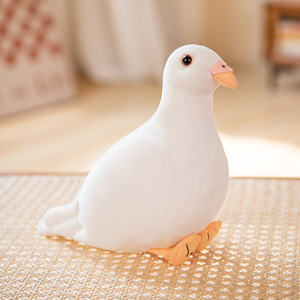 Peluche de pigeon de 20 cm, jouet en peluche réaliste, adorable pigeon domestique en peluche, cadeau pour les enfants, anniversaire, Noël - Product Image 1