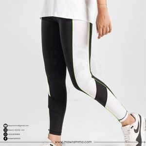 Legging Mawra de haute qualité pour femmes, legging de yoga à haute élasticité avec panneaux latéraux, idéal pour la gym, la course à pied, l'entraînement et les exercices. - Product Image 4