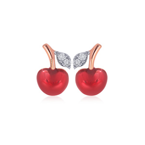 Aretes de Perlas de Agua Dulce Rojas con Forma de Corazón en Oro de 10K, 14K y 18K y Plata de Ley 925 y 935 con Baño de Rodio - Product Image 4