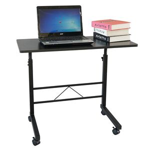 <b>Black</b> Removable P2 15MM Chipboard and Steel Console <b>Table</b> with <b>Side</b> <b>Tables</b> - Product Image 6