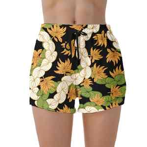 Short de bain décontracté pour femme, taille élastique, séchage rapide, respirant, style vacances, pour la plage et les voyages - Product Image 4