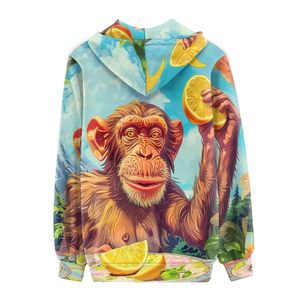Sweat à capuche tendance pour femme, idéal au quotidien, chaud, coupe-vent, en coton mélangé respirant, qualité professionnelle, grandes tailles - Product Image 3