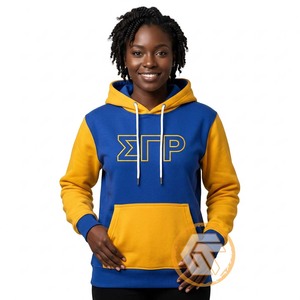 Sweat à capuche personnalisé en molleton de coton brodé Sigma Gamma Rho, de haute qualité, pour femmes, vêtements grecs de sororité - Product Image 2