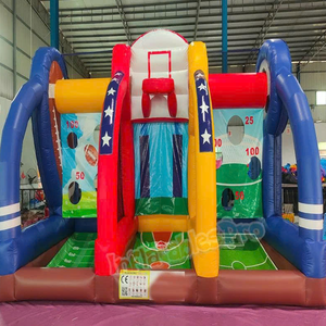 THUY LINH Juego Deportivo Inflable 3 en 1, Cancha de Baloncesto, Fútbol y Béisbol de PVC, Fácil de Instalar, para Niños y Adultos, Uso Comercial - Product Image 5