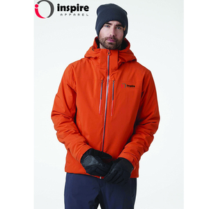Men's Solid Front Finished Hooded Softshell <b>Jacket</b> <b>Fleece</b> <b>Lined</b> Winter Outdoor Windproof Quick Dry Breathable Workwear - Product Image 3