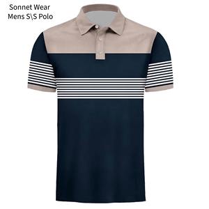 Camisetas Polo Casuales para Hombre de Secado Rápido a Rayas de Verano de Manga Corta - Product Image 5