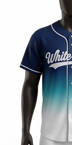 Maillot de baseball américain 2026 en gros, haute qualité, personnalisé, imprimé sur le devant, respirant, grandes tailles, polyester/coton - Product Image 4