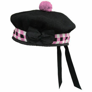 Sombrero Balmoral de Lana 100% Pura, Color Rosa, Blanco y Negro, Fabricación Personalizada al por Mayor, 2026 - Product Image 1