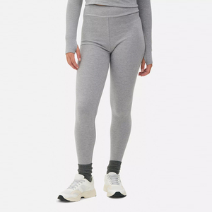 Good Quality Comfortable Thermal <b>Legging</b> Gray Color Full Length Spandex <b>Polyester</b> Anti Bacterial High Waist Thermal <b>Legging</b> - Product Image 4