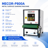 Machine de polissage automatique en acier inoxydable personnalisable pour pièces métalliques 400/600/800/1000 mm etc. Bande abrasive pour finition
