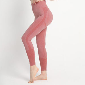New <b>Ladies</b> Leggings for Women Workout Knitted Soft Fabric Tummy Control Exercise Gym Wear Yoga Pants Tight Seamless Mid Waist - Product Image 4
