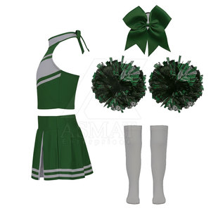 Ensemble de tenue de pom-pom girl professionnelle, design personnalisé, débardeur court et jupe, vêtements de compétition sportive - Product Image 5