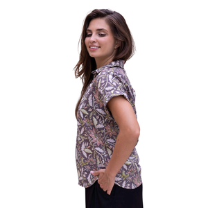 เสื้อเชิ้ตพิมพ์ลายผู้หญิงลายสีสันสดใสสำหรับสวมใส่ในชีวิตประจำวันแบบลำลอง - Product Image 2