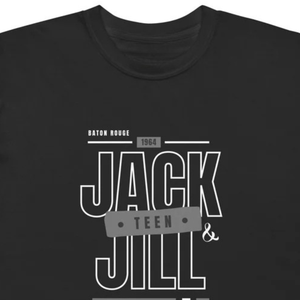 T-shirt graphique épais noir pour adolescent avec imprimé lettres, décontracté en coton à manches courtes, haut streetwear, vêtement de mode - Product Image 3