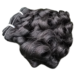 FUMI สำหรับผมต่อแบบ Double Drawn สี 1B ผมแท้ของคนอินโดนีเซีย 100% Remy สีดำธรรมชาติแบบตรง - Product Image 2