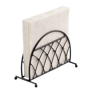 Minimalist Geometric Iron <b>Paper</b> Napkin Stand Custom <b>Black</b> Wire <b>Tissue</b> Holder Elegant Table Decorative Napkin Rack for Hotel Cafe - Product Image 2