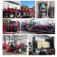 Tractor Agrícola de 80HP con Tracción 4x4, Cabina con Aire Acondicionado, Fuerte Presión Hidráulica y Gran Capacidad de Elevación para Trabajo en Campo