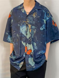 Vestido Hawaiano Vintage de Manga Larga para Hombre y Mujer, Casual, Verano, Ecológico, Lino/Algodón, Corte Holgado, Diseño Moderno y Combinable - Product Image 6