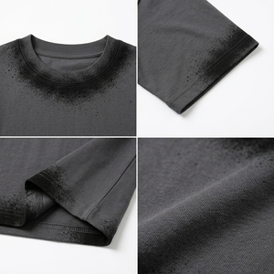 Camiseta Transpirable de Algodón y Poliéster para Hombre, Diseño Moderno con Estampado de Pintura en Aerosol, Calidad de Exportación Sialkot - Product Image 6