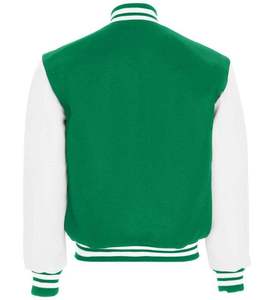 Fashionable Bomber Varsity Baseball <b>Jacket</b> Men's <b>Leather</b> Sleeve Polyester Baseball <b>Jacket</b> Oversize Customized Varsity <b>Jackets</b> - Product Image 2